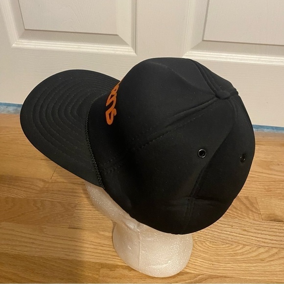 Vintage Ariens SnapBack Trucker Hat Snow Blower Mesh Puffy 80s 90s Orange Black - Picture 5 of 13